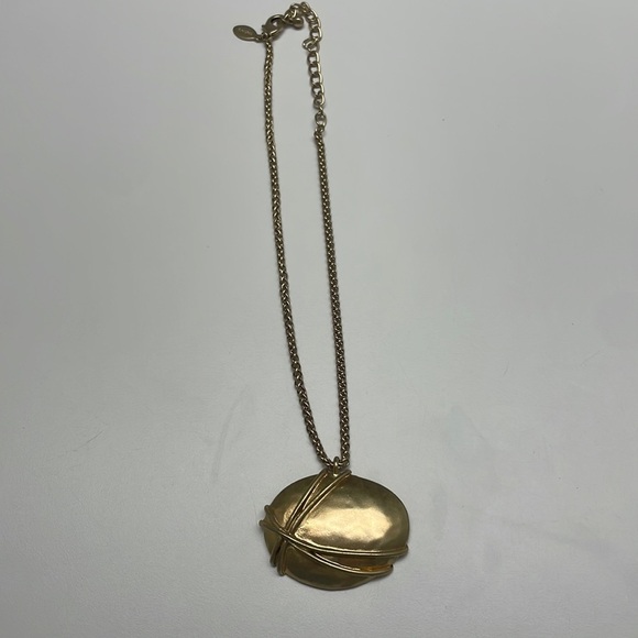 Chico’s Gold Statement Necklace - Picture 1 of 4